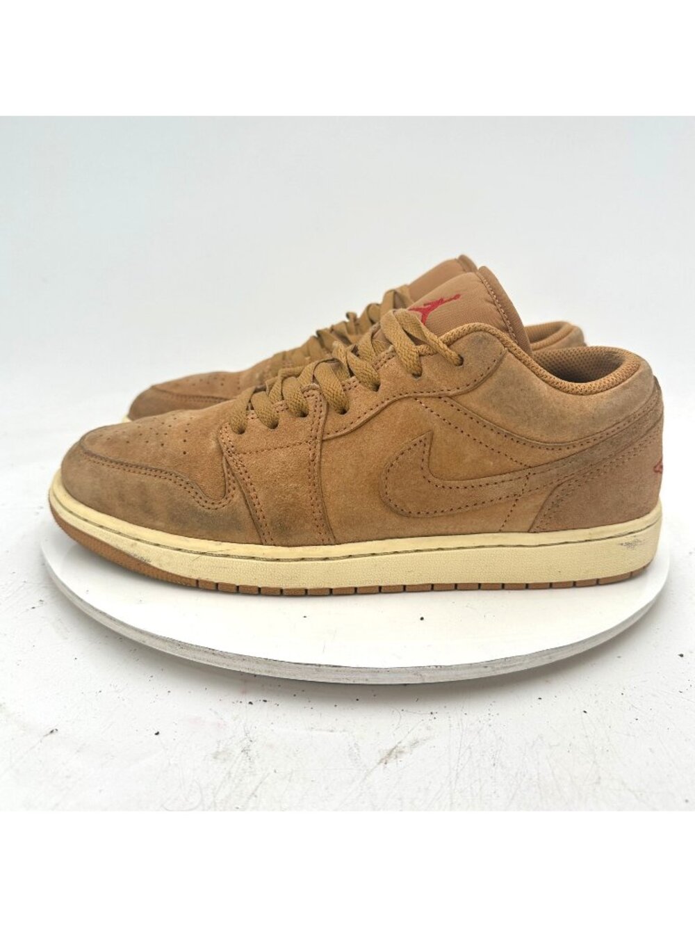 Nike Air Jordan 1 Low SE Men Size 9 HV4089-200 Tan Flax Suede Training Shoes